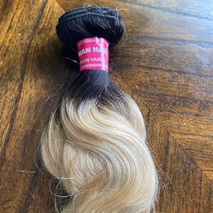 16’ and 2 14’virgin human hair body wave weaving hair never installed 613 &1B